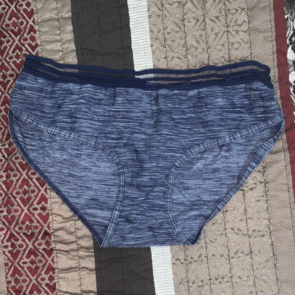Victoria's Secret Navy Heathered Briefs